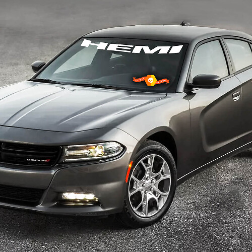 Autocollants graphiques pour pare-brise 3 pour Dodge Charger