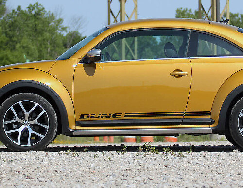 Kit d'autocollants vinyle bandes latérales style dune pour Volkswagen Coccinelle