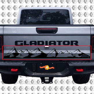Autocollant en vinyle pour hayon de lit Jeep Wrangler Gladiator Rubicon Mountains pour 2018-2021
