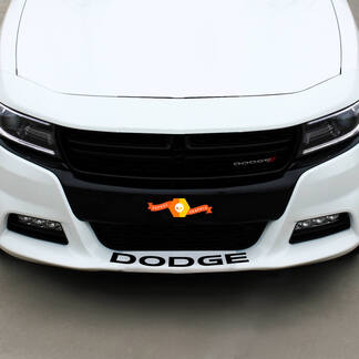 Les graphiques d'autocollant d'autocollant de spoiler avant Dodge s'adaptent à tous les modèles
