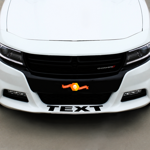 Autocollant décalcomanie personnalisé pour aileron avant Dodge 9758