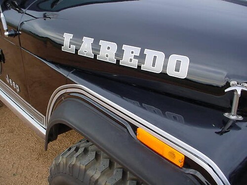 Set d'autocollants en vinyle pour capot Laredo pour Jeep Wrangler Rubicon