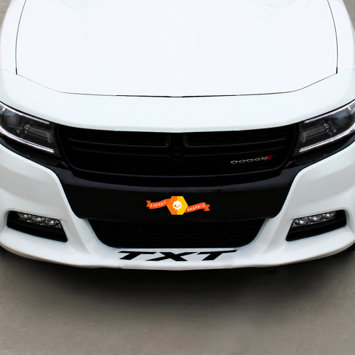 Autocollant Lettrage Aile Avant TXT Universel en Vinyle pour Dodge Charger