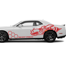 Kit de côtés Scat Pack Honeycomb Bee autocollants Graphiques en vinyle Autocollant Super Bee pour Dodge Challenger
 3