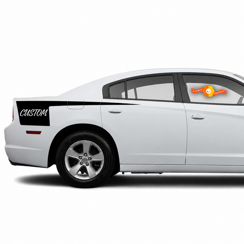 Autocollant Vinyle Bande Hachette Personnalisé Paire Pour Dodge Charger 2011-2014