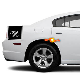 Autocollant de bande latérale arrière Dodge Charger R/T graphiques s'adapte aux modèles 2011-2014
