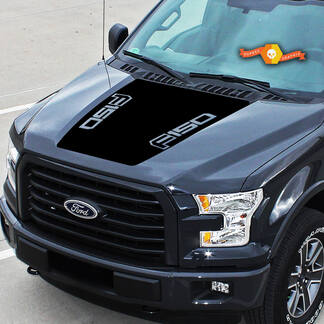 Convient pour Ford F-150 Logo Center Hood Graphics Stripes Vinyl Stickers Truck Stickers 15-20
