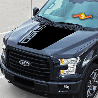 Convient pour Ford F-150 One Side Logo EcoBoost Center Hood Graphics Stripes Vinyl Stickers Truck Stickers 15-20
