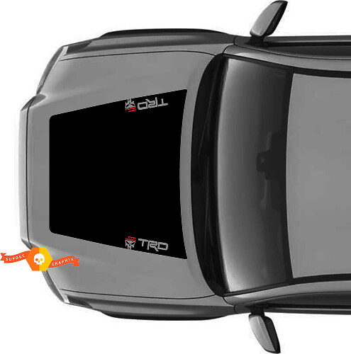 Autocollant de capot TRD Off Road Style Punisher sans prise d'air pour Toyota Tacoma 2016-2020