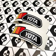 Paire d'autocollants en vinyle TRD YOTA Vintage Sunset Retro Old Style pour Toyota Tacoma
 2