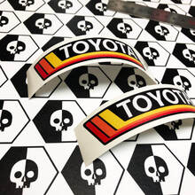 Paire d'autocollants en vinyle TRD YOTA Vintage Sunset Retro Old Style pour Toyota 4Runner Tacoma FJ Cruiser
 2