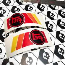 Paire d'autocollants en vinyle TRD TEQ Vintage Sunset Retro Old Style pour Toyota 4Runner Tacoma FJ Cruiser
 2