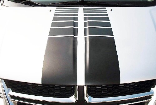 Autocollant Vinyle Bandes de Capot Stroboscopiques pour Dodge Grand Caravan