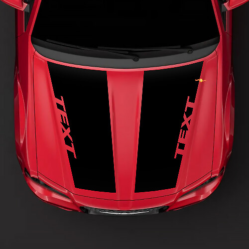 Autocollant de capot de style Chrysler 300C HEMI Autocollant occultant supérieur prédécoupé
