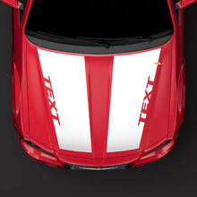 Autocollant vinyle à doubles bandes personnalisées pour capot Chrysler 300C 2014_2