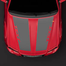 Autocollant vinyle à doubles bandes personnalisées pour capot Chrysler 300C 2014_3