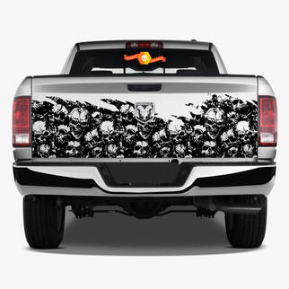 Crâne de hayon Distressed Grunge Wrap Car Bed Pickup Vehicle Truck Vinyl Graphic Decal

