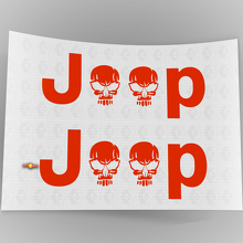 Jeep Skull Side Autocollants Vinyle Set pour Jeep Wrangler Rubicon_3