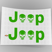 Jeep Skull Side Autocollants Vinyle Set pour Jeep Wrangler Rubicon_4