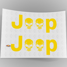 Jeep Skull Side Autocollants Vinyle Set pour Jeep Wrangler Rubicon_5