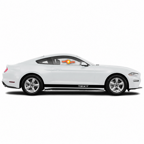 Ensemble de 2 Autocollants Vinyle Bandes Graphiques Latérales Personnalisées pour Musclecar Musclecarmodel 2005-2020