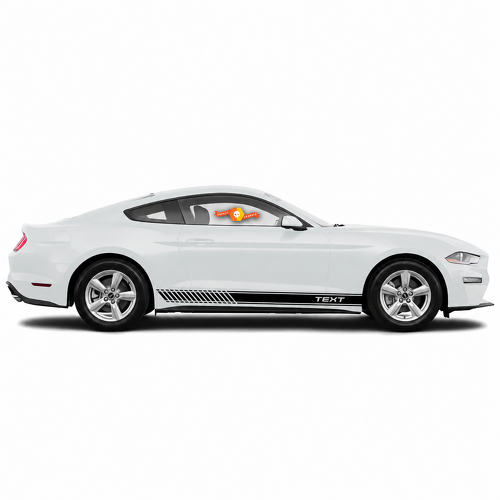 Autocollants vinyle personnalisés adhésifs graphiques bandes latérales pour muscle car modèle 2005-2020 ensemble de 2