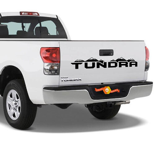 Autocollant en vinyle Mountains pour hayon Toyota Tundra