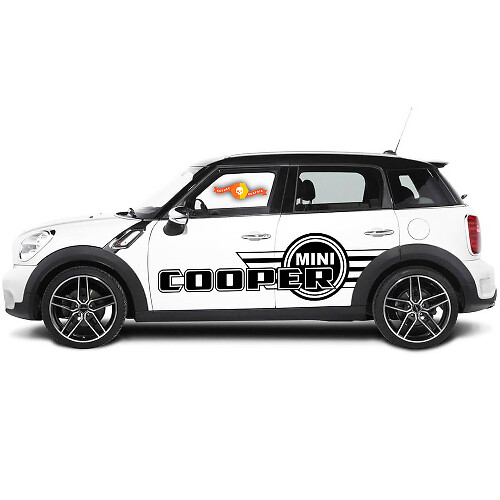 Autocollants graphiques à rayures latérales pour Mini Cooper Countryman 2000 à 2019
