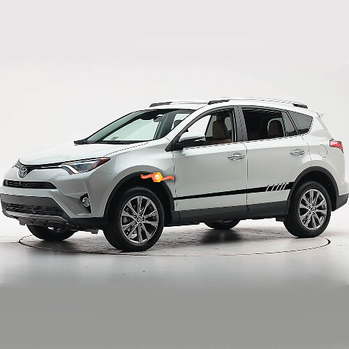 Autocollant en vinyle à lignes hachurées côté ligne pour Toyota RAV4 2006-2019