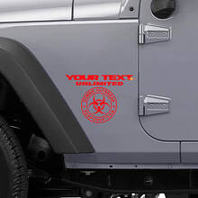 Autocollant Vinyle Équipe de Réponse Personnalisée à une Épidémie de Zombies pour Jeep Wrangler Unlimited_3
