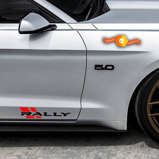 RALLY RACING Sport Performance Car Truck SUV Vinyl Sticker autocollant emblème 2pc Paire
