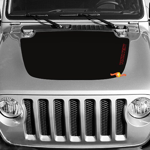 Jeep Wrangler et Gladiator Hood Sticker Decal, graphique facile
