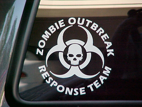 2 ZOMBIE OUTBREAK Response Team Autocollant en vinyle