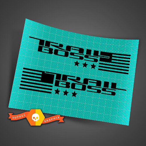 2 Chevy Silverado TRAIL BOSS American Flag Fender Badges 4WD 4X4 autocollants autocollants
