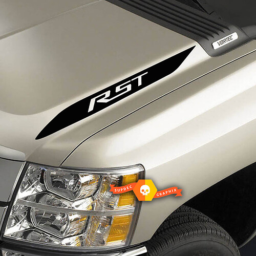 2019 2020 Chevy Silverado 1500 RST Hood Spear Autocollants Ensemble de 2
