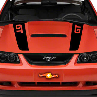 1999 - 2004 Ford Mustang GT Hood Stripe Decal Fox Body N'importe quelle couleur

