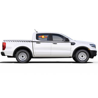 2X UpRoar Stripe pour autocollant graphique Ford Ranger 2019 - 2020
