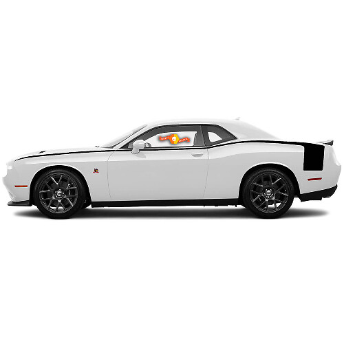 Dodge Challenger Accent Hockey Style Body Line Bandes latérales arrière pour 2008-2014
