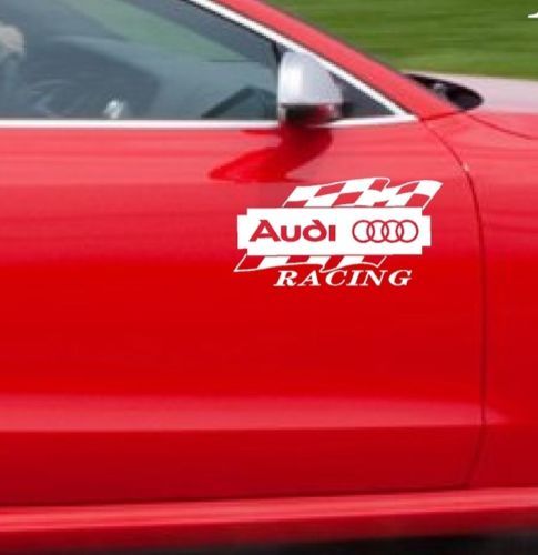 2 Audi Racing A3 A4 A5 A6 A8 Q3 Q5 Q7 Tt Rs4 S4 Sticker autocollant