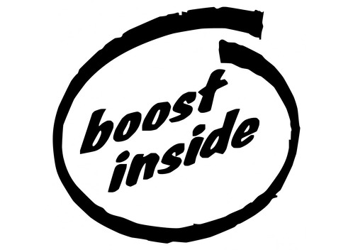 BOOST INSIDE 0048 Autocollant en vinyle autocollant