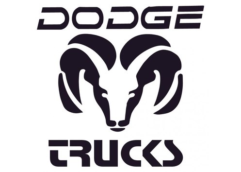 Autocollants de fenêtre Dodge Ram TRUCKS