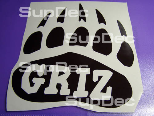 Autocollant en vinyle GRIZ Grizzly Bear
