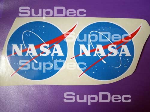 Autocollant en vinyle de la NASA