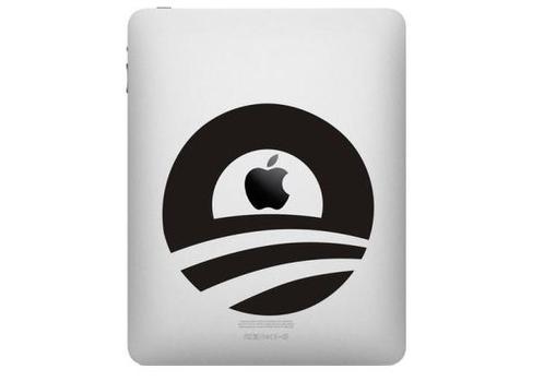Sticker autocollant Obama Logo iPad