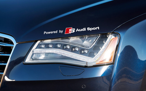 Propulsé par Audi Sports autocollant autocollant A4 A5 A6 A7 S8 TT Q5 Q7 Emblem Logo