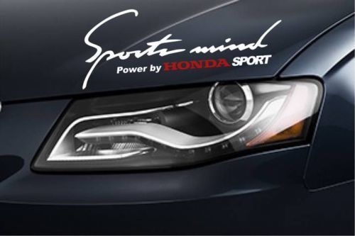 2 Décalcomanie Sports Mind Power by HONDA SPORT Accord Civic S2000