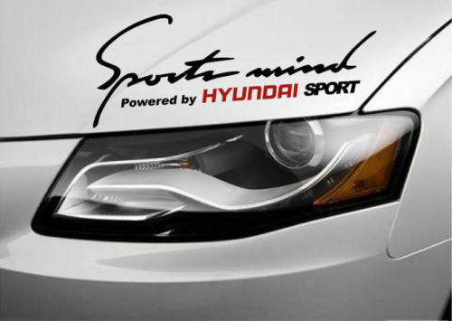 2 autocollants HYUNDAI Genesis Sonata Accent alimentés par l'esprit sportif