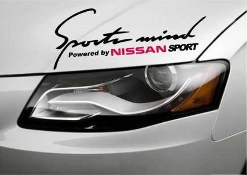 2 Autocollants Sports Mind Powered by NISSAN Altima Maxima Z350 Z