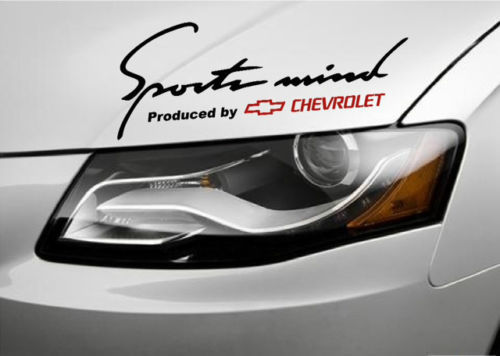 2 Autocollant Sports Mind Produit par Chevrolet Racing