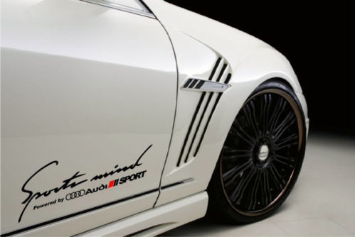 2 Esprit sportif Powered by AUDI SPORT RS4 S- Line Sticker autocollant